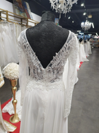 Empire Style Wedding Dress “Cassandre” – Long Sleeve – Size 40